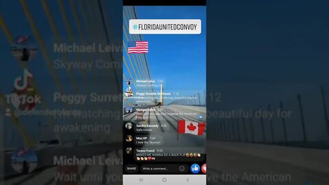 Florida United Convoy Crosses Skyway