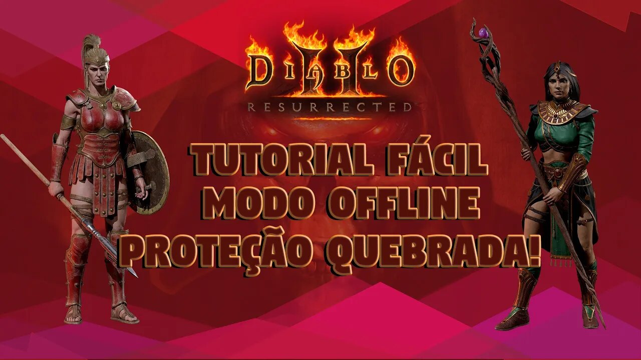 DIABLO II RESURRECTED Oflline GRATUITO!!! TUTORIAL no video!