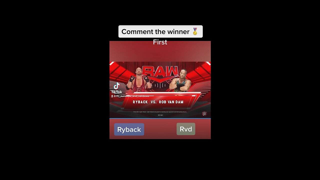 #commentary #vs #wwe #WrestleMania #wwe2k23 #smackdown #short #reel #raw #ryback #rvd #robvandam