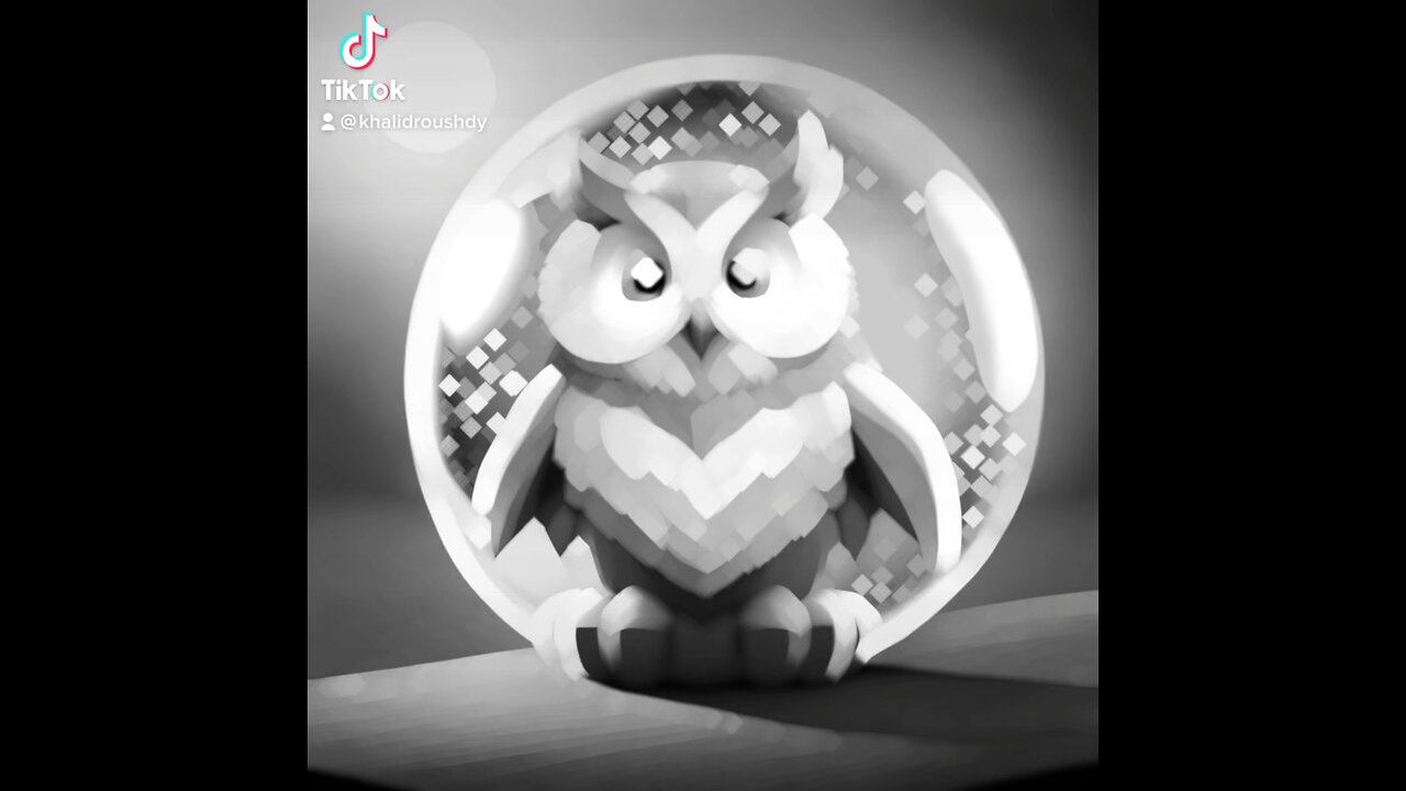 A cute adorable baby owl, Anime style #animestyle