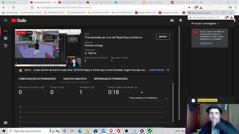 Transmissão ao vivo de Rapé Esquizofrênico
