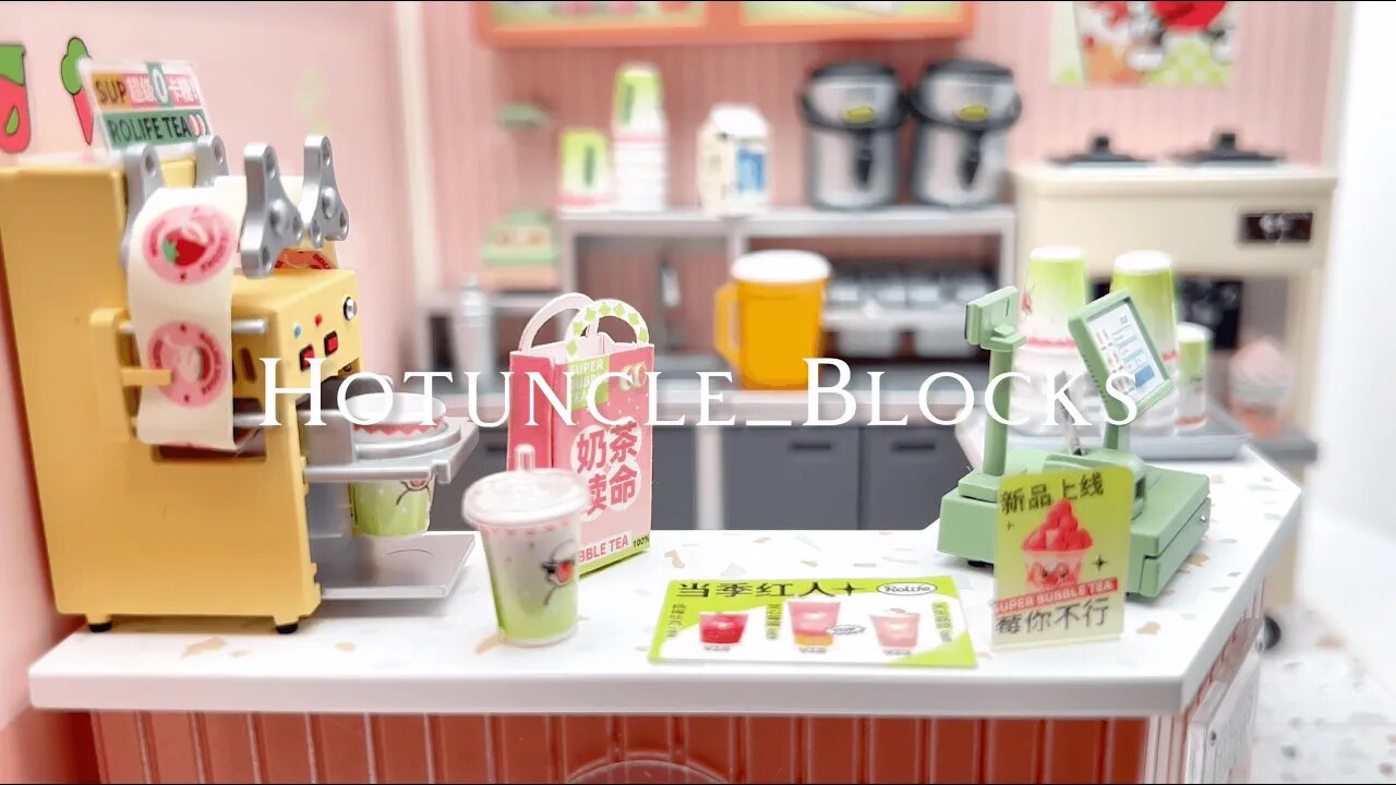 Milk Tea Shop ｜DIY Miniature Dollhouse Crafts ｜Immersive experience video#toy #diy #toys