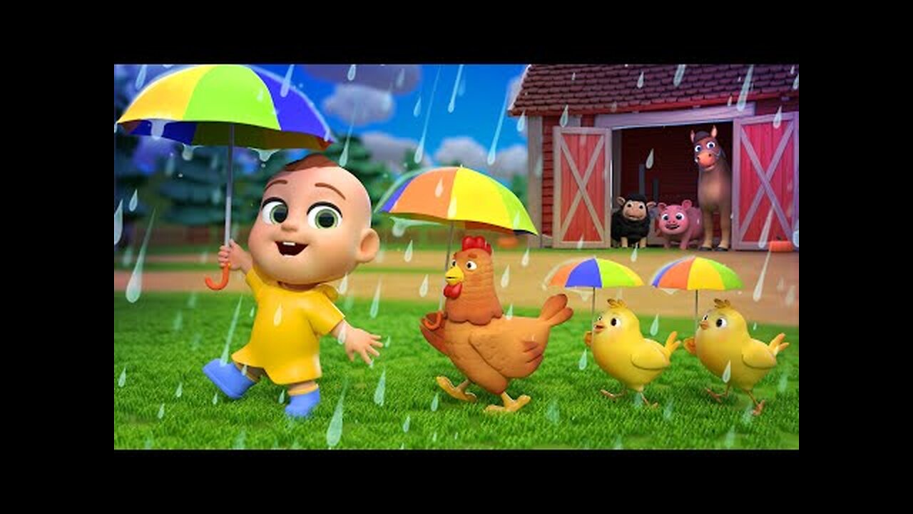 Rain Rain Go Away | Animal Version | Newborn Baby Songs & Nursery Rhymes