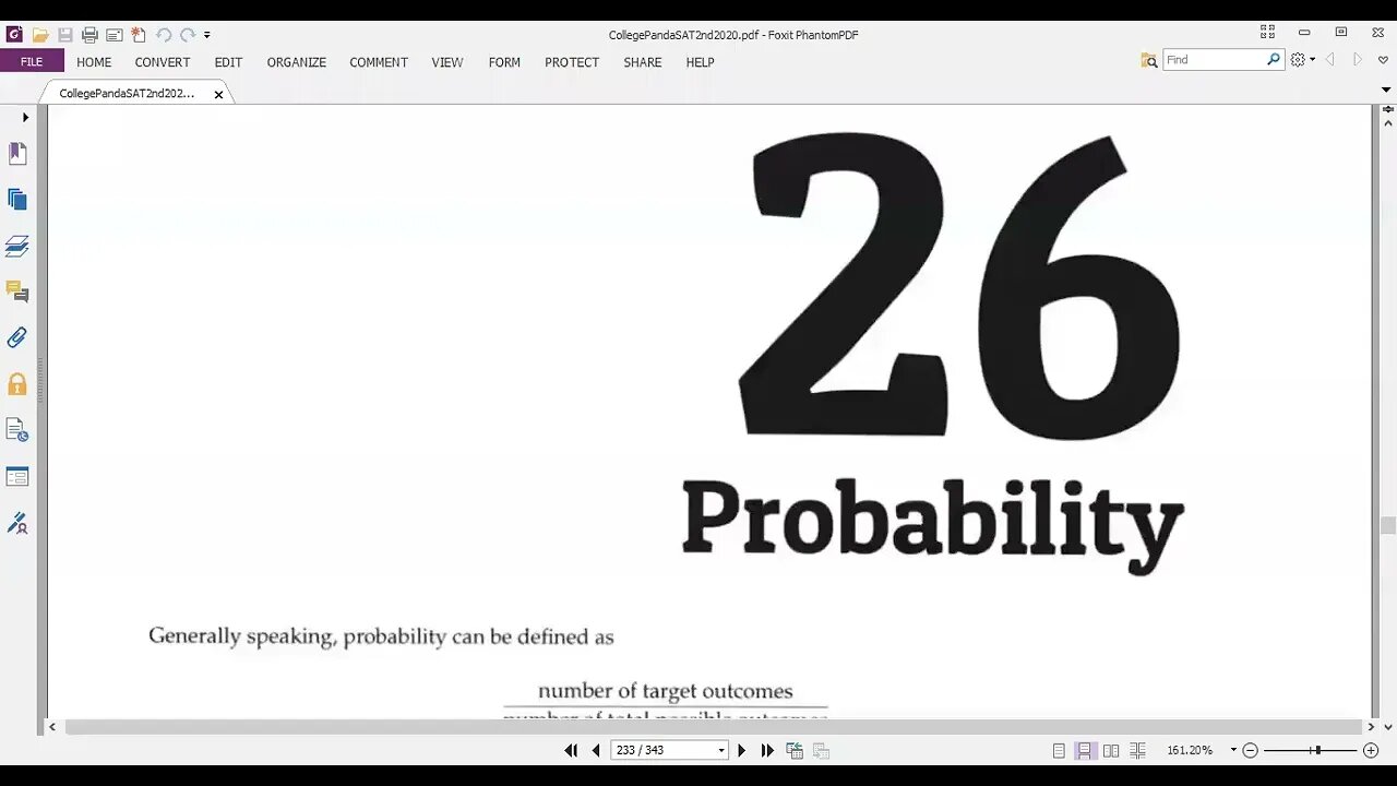 Chapter 26:Part 2 (PROBABILITY: Q9 up to Q15) , #Panda #SAT #EST Exercise 2nd Edition