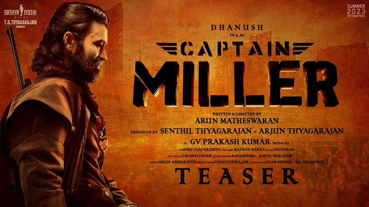 Captain miller official trailer | thanush | trending