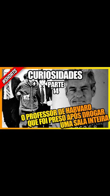 O PROFESSOR DE HARVARD QUE FOI PRESO APÓS DROGAR UMA SALA INTEIRA #shorts #historia #curiosidades