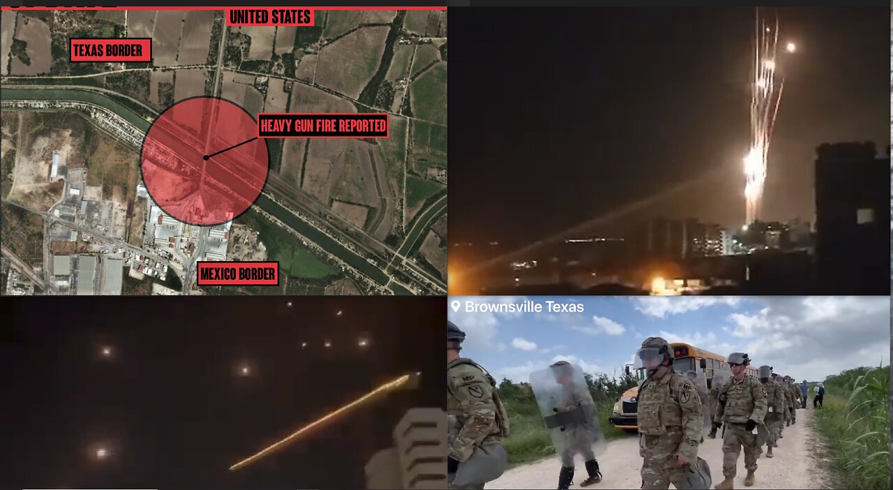 HEAVY GUNFIRE AT US/MEXICO BORDER & LOSS OF LIFE*OVER 400 ROCKETS HIT ISRAEL*CME INCOMING*7.6 QUAKE*