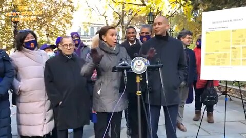 NY Democrat: "For those who claim uh that we are facing inflation..."