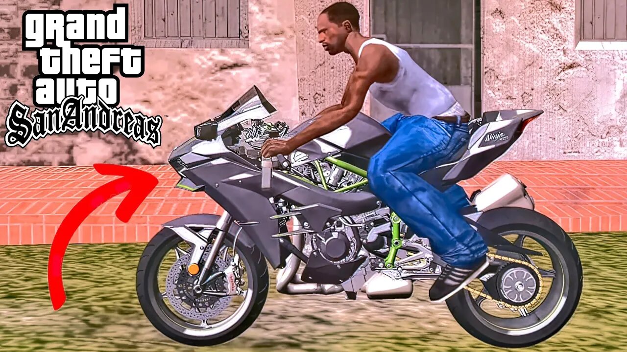 Secret Kawasaki Ninja H2 Bike Location in GTA San Andreas (Cheat Code)