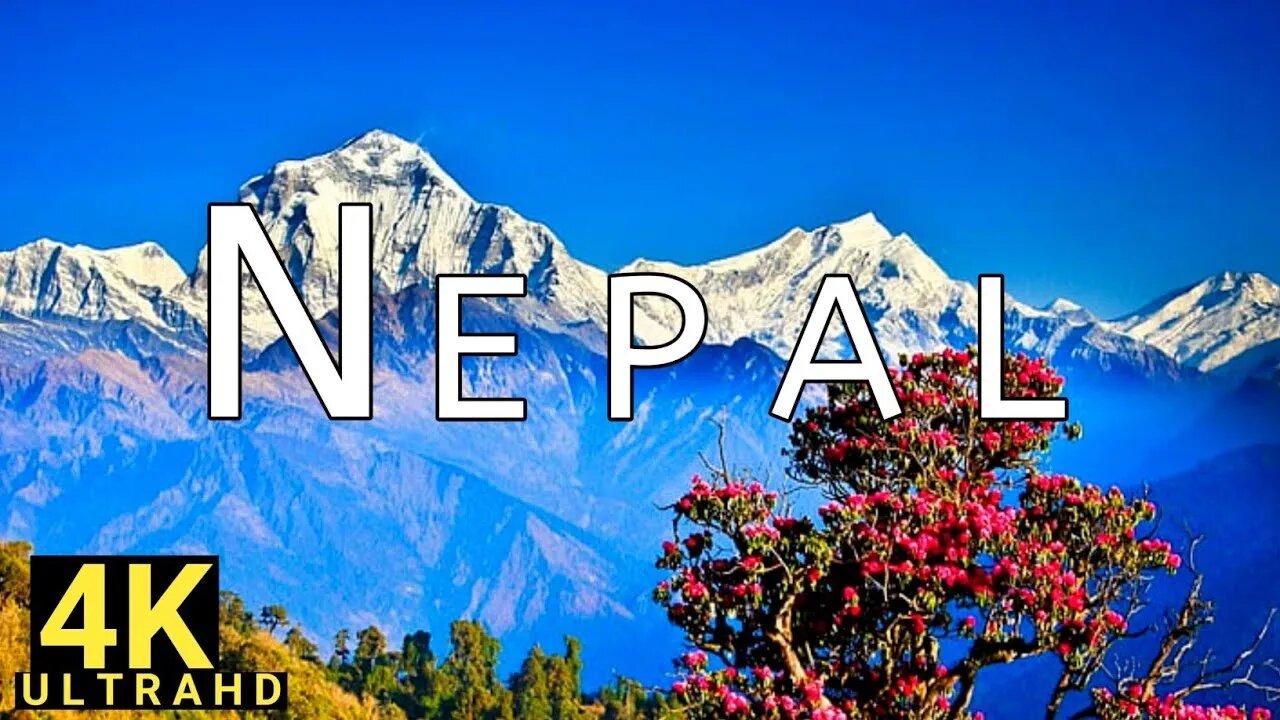 Nepal 4K Scenic Relaxation With Calming Music, Kathmandu,4K Video, Nature Sounds, Soft Relaxing