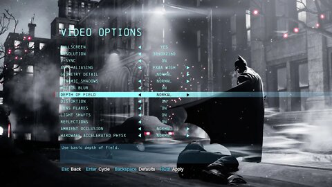 Benchmark: ASUS RTX 2080 + Ryzen 5 3600 - 4K - Batman Arkham Origins