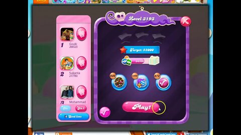 Candy Crush Level 3193 Talkthrough, 25 Moves 0 Boosters