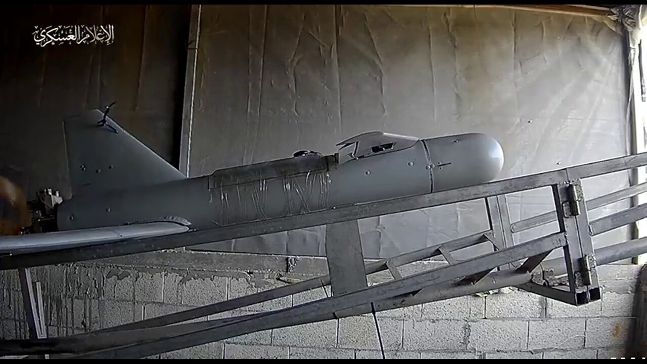 Shehab UAV kamikaze drone of Palestinians in action