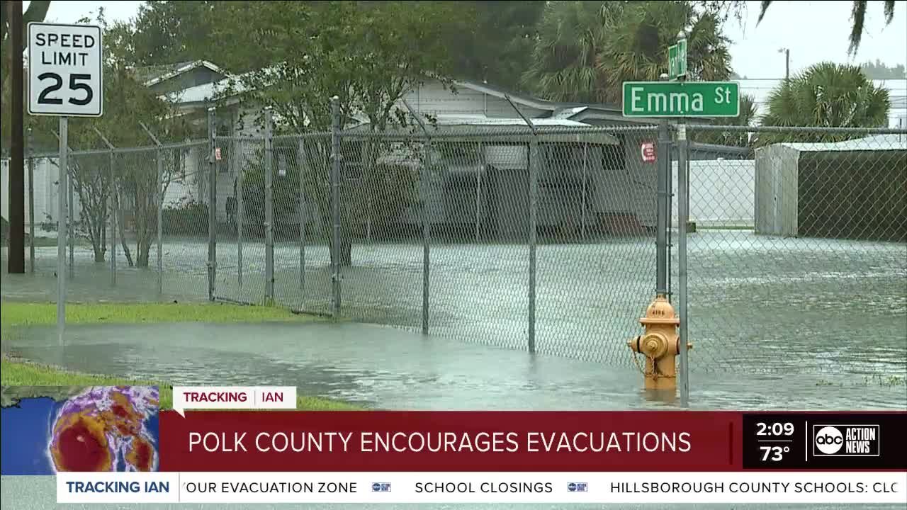 Rebecca Petite in Polk County | Polk County Officials encourage evacuations as rain and winds continue to get stronger.