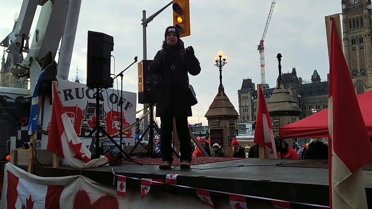 Freedom Convoy 2022 - Feb8th - Canadian Frontline Nurses - Kristen Speaks.