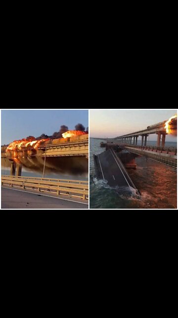 BREAKING: Woke NATO Blows Up Russia's Crimea Bridge. Pigs also Blew Up Nord Stream - Update