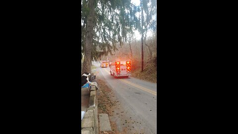 Santa rides in FireTruck