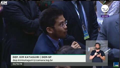 Senadores faltam, Kim critica, Davi responde