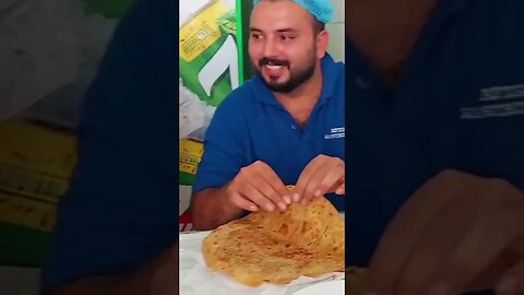 paratha and sarsu ka saag🧈🧈 eating with staff