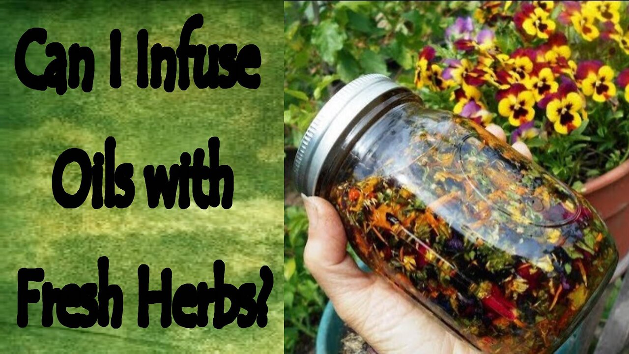 Can I Infuse Oil with Fresh Herbs?