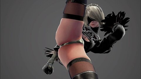 ゲーム内 2B 巨尻写真 (ソウルキャリバー VI) 18+