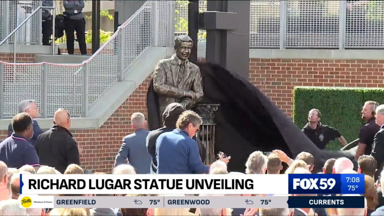 September 3, 2024 - Statue of the Late Sen. Richard Lugar is Unveiled