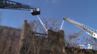 Three alarm fire breaks out at old Eigenbrot Brewery building in Baltimore