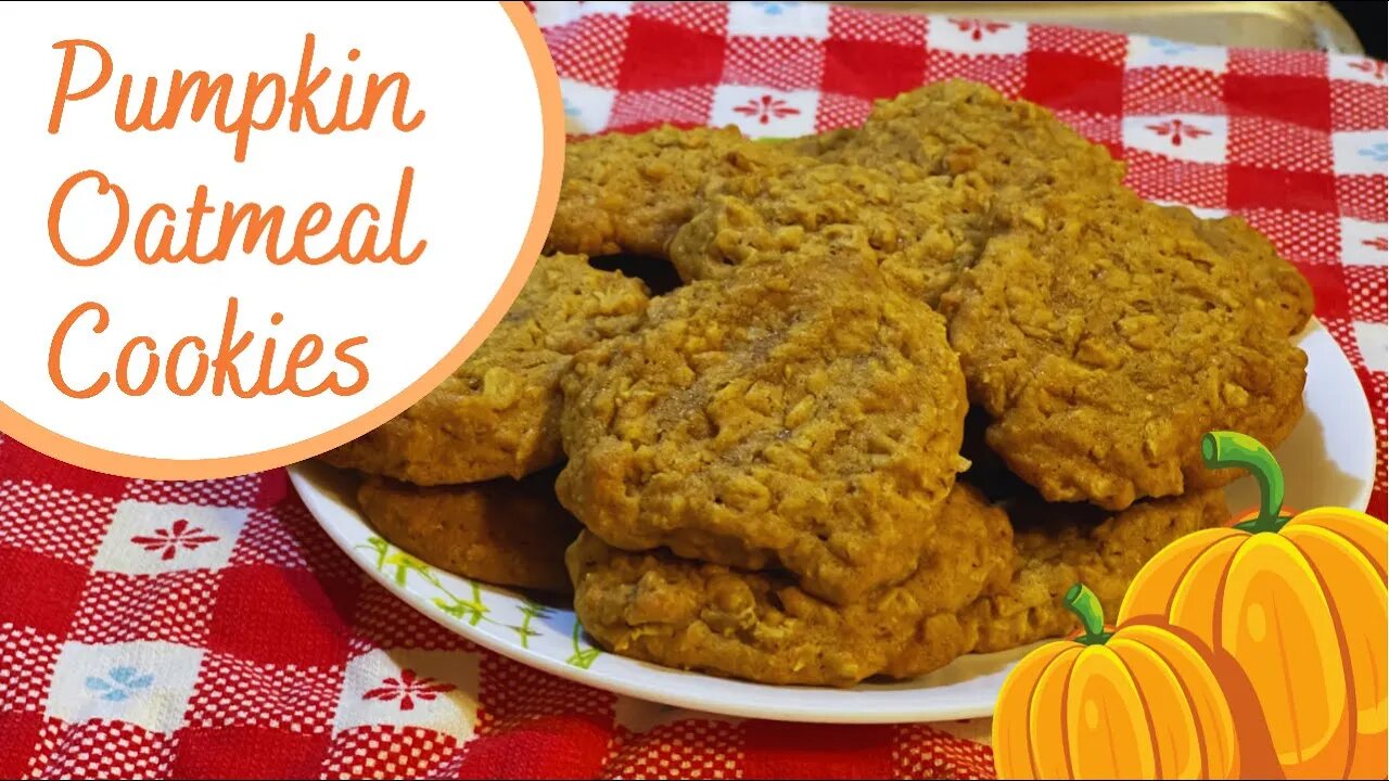 Pumpkin Oatmeal Cookies Recipe 🎃 (Never made these before!) How did they turn out? You'll see!