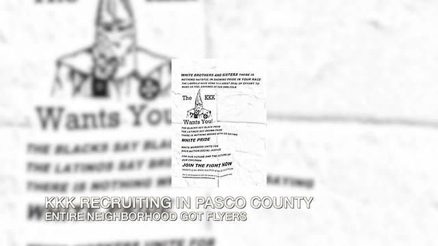 Ku Klux Klan aiming to recruit in Pasco County neighborhood