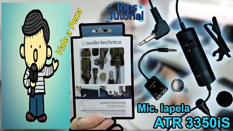 Análise e Testes Microfone Lapela Audio Technica Atr 3350