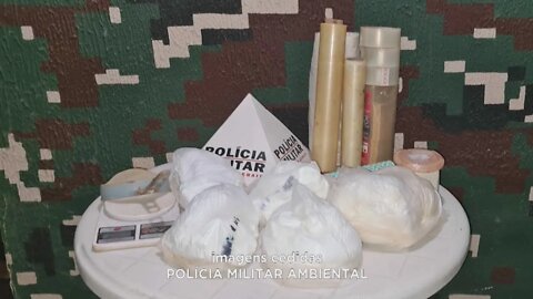 Ninguém foi preso: 6 quilos de cocaína apreendidos na zona rural de Santana do Paraíso