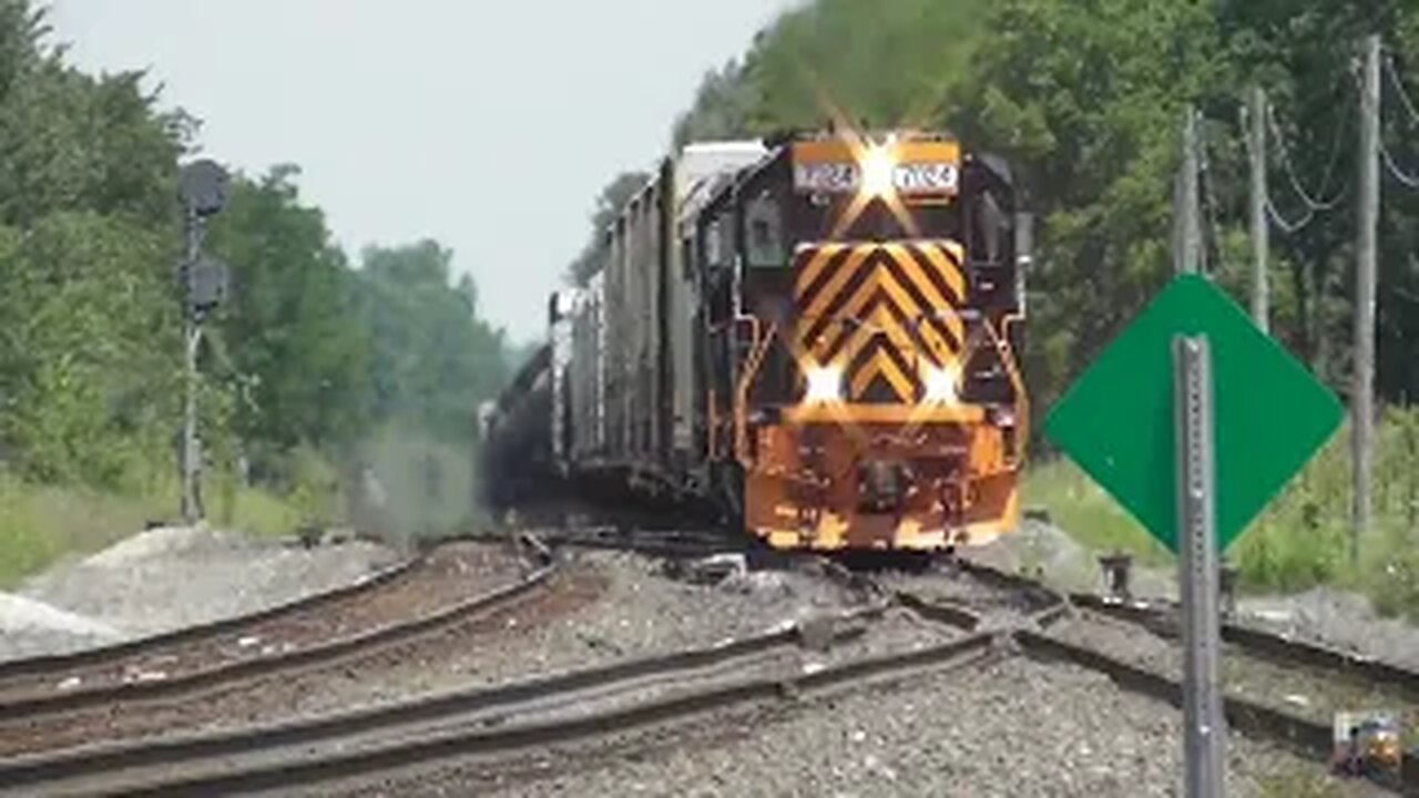 CSX and Wheeling & Lake Erie Trains from Greenwich, Ohio July 20, 2024 Part 3