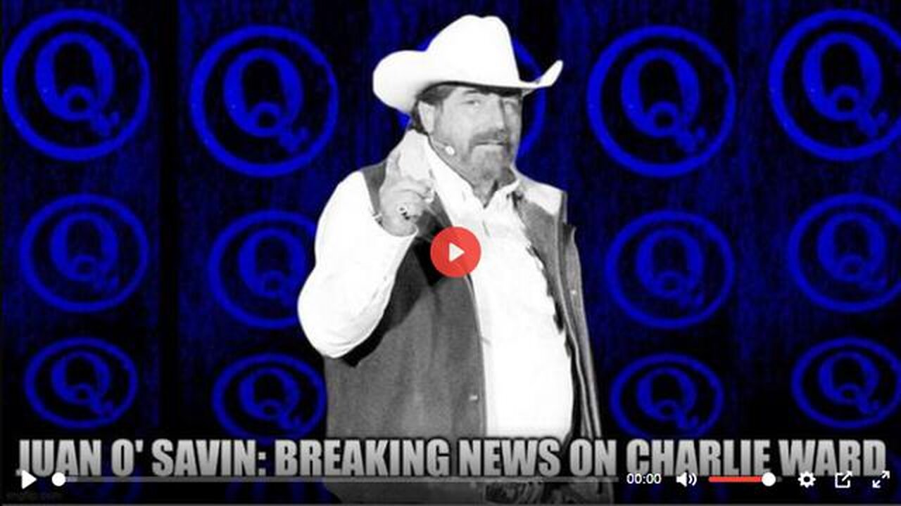 JUAN O' SAVIN BREAKING NEWS ON CHARLIE WARD - TRUMP NEWS