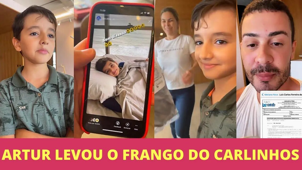 ARTUR PENSA QUE CARLINHOS MAIA PASSA FOME E LEVOU O FRANGO DELE PRA CARLINHOS