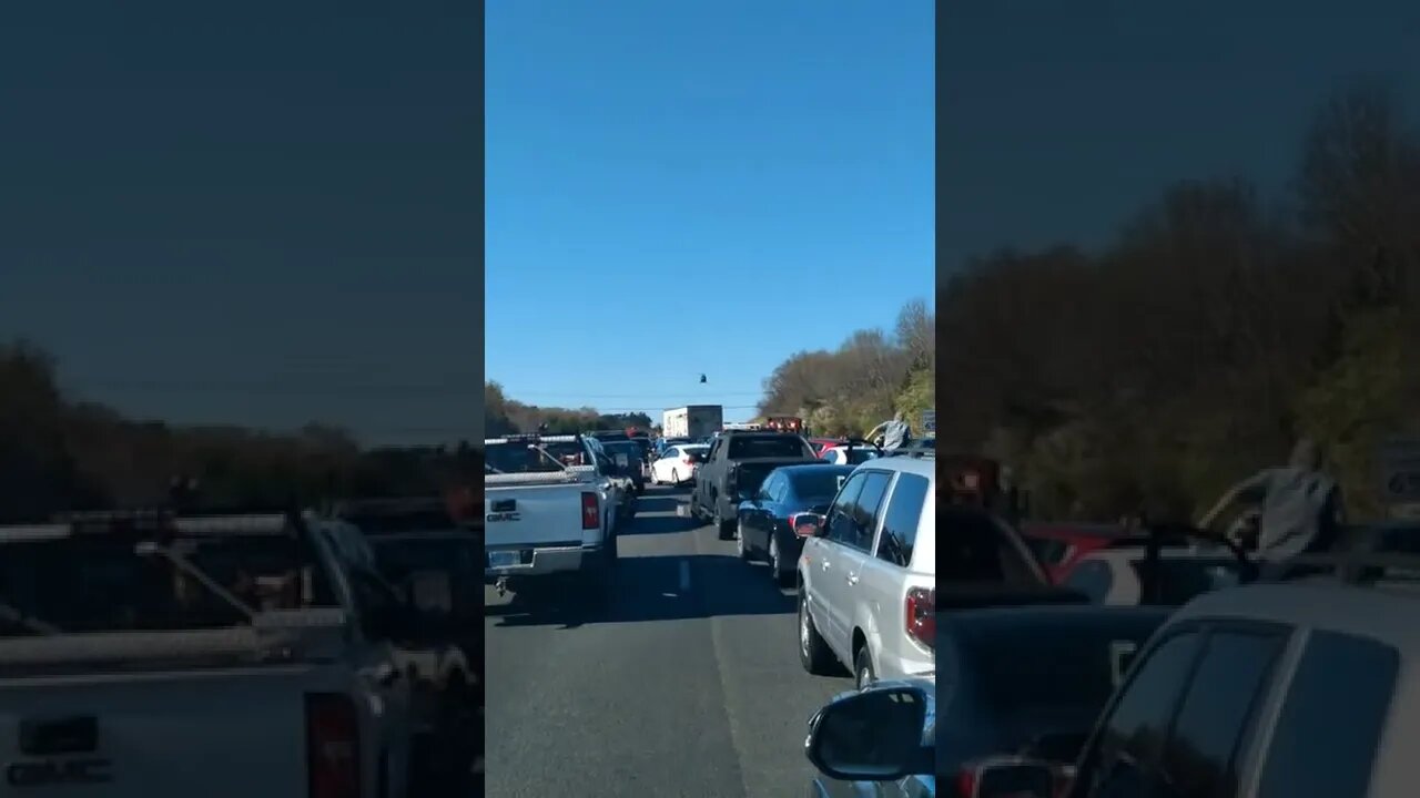 med-flight lands on 95 north for multi car accident