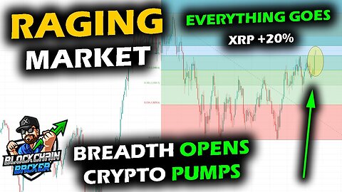 CRYPTO PRICES ROCKET for Bitcoin Price Chart, Altcoin Market, and XRP +20% as Breadth OPENS WIDE UP