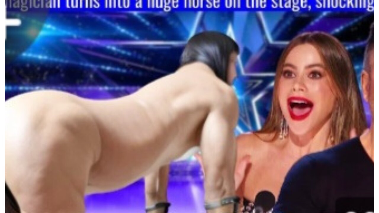 the magician turns into the horse and shocks the judges and audiences 😲 🫨