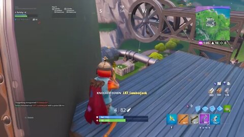 Long distance hand cannon kill team whip!￼ Fortnite