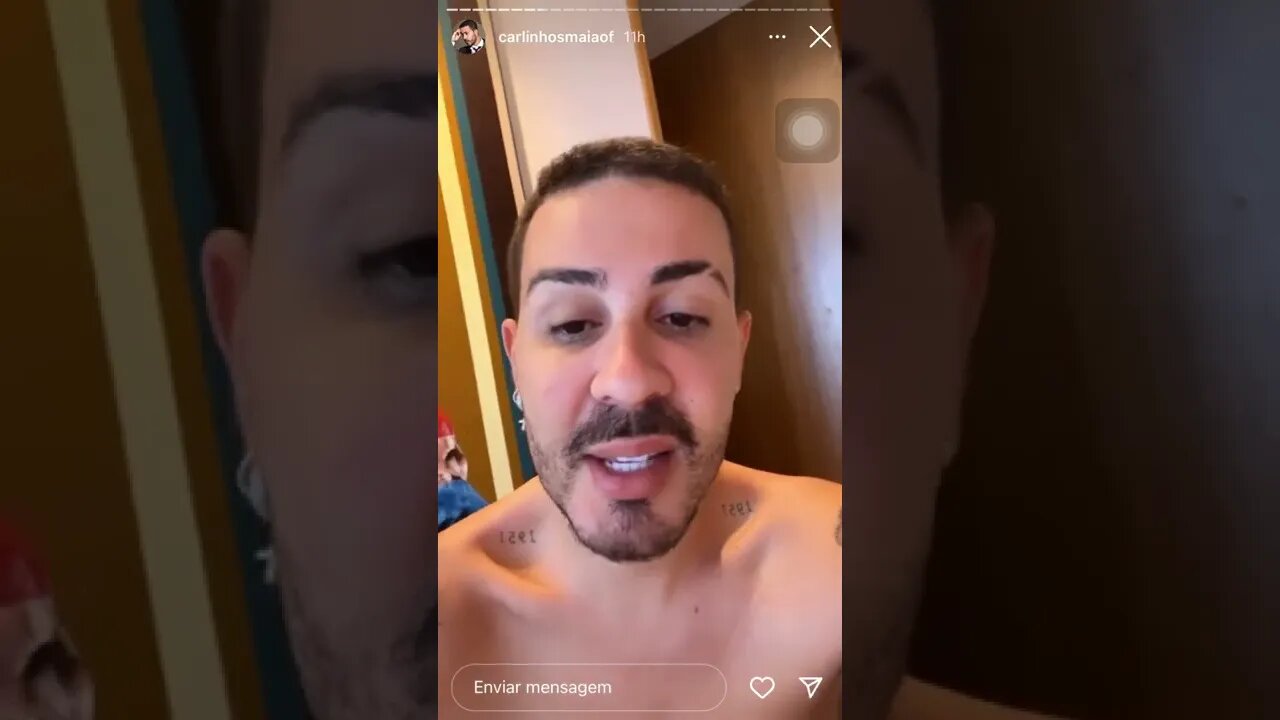 Carlinhos maia se preocupando