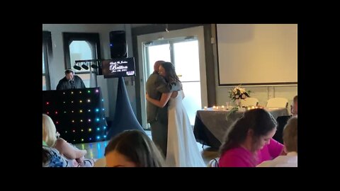 Bride and grandpa dance