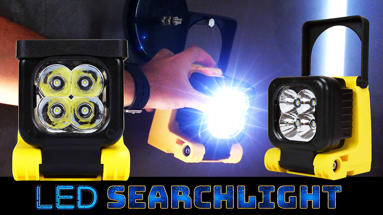 Rechargeable LED Lantern Searchlight for Hunting - Magnetic Mount Base