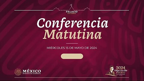 Conferencia de prensa matutina, desde Palacio Nacional.