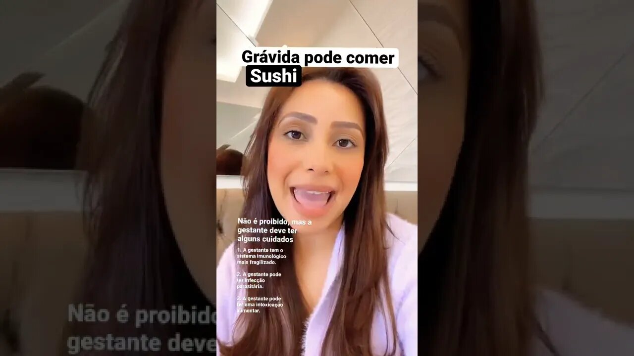 Grávida pode comer sushi?