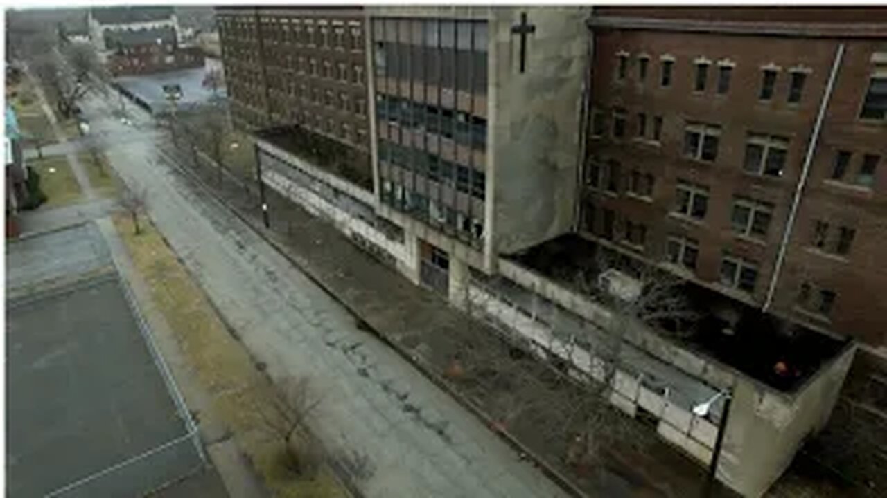 Drone - Abandoned St Mary's Mercy Hospital Gary Indiana