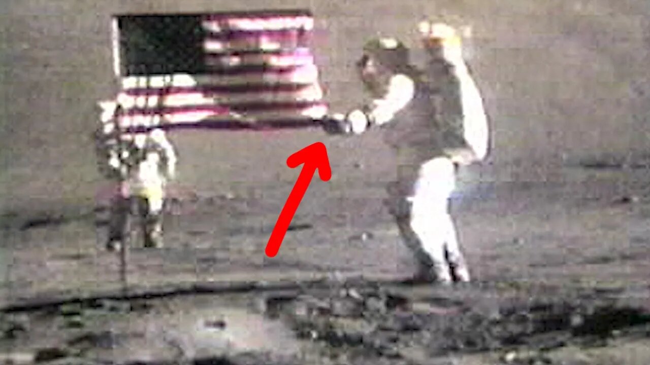 Som ET - 45 - Moon - Apollo 17 - U.S. Flag on the Moon