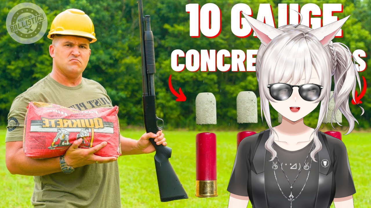 How Powerful are Concrete Bullets??? || Kentucky Ballistics react