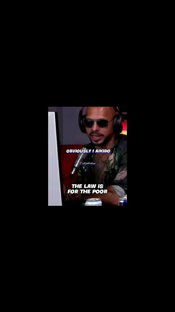 ANDREW TATE IS ABOVE THE LAW (CAN'T GO TO JAIL)