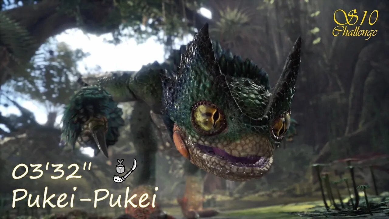 Pukei-Pukei (03'32'') | Insect Glaive | Monster Hunter World: Iceborne | "Sub 10 Challenge"