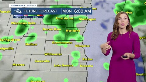 Rainy Monday morning, highs in the 70s