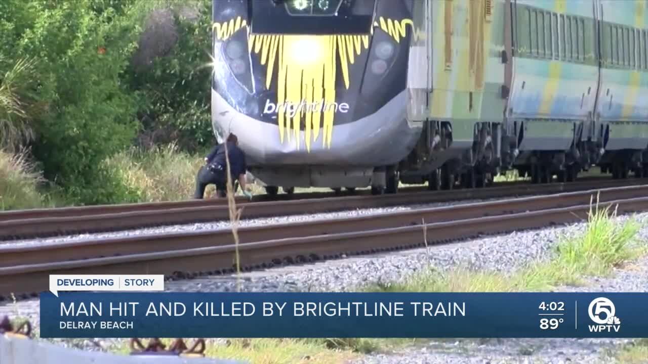 Man hit and killed by Brightline train in Delray Beach